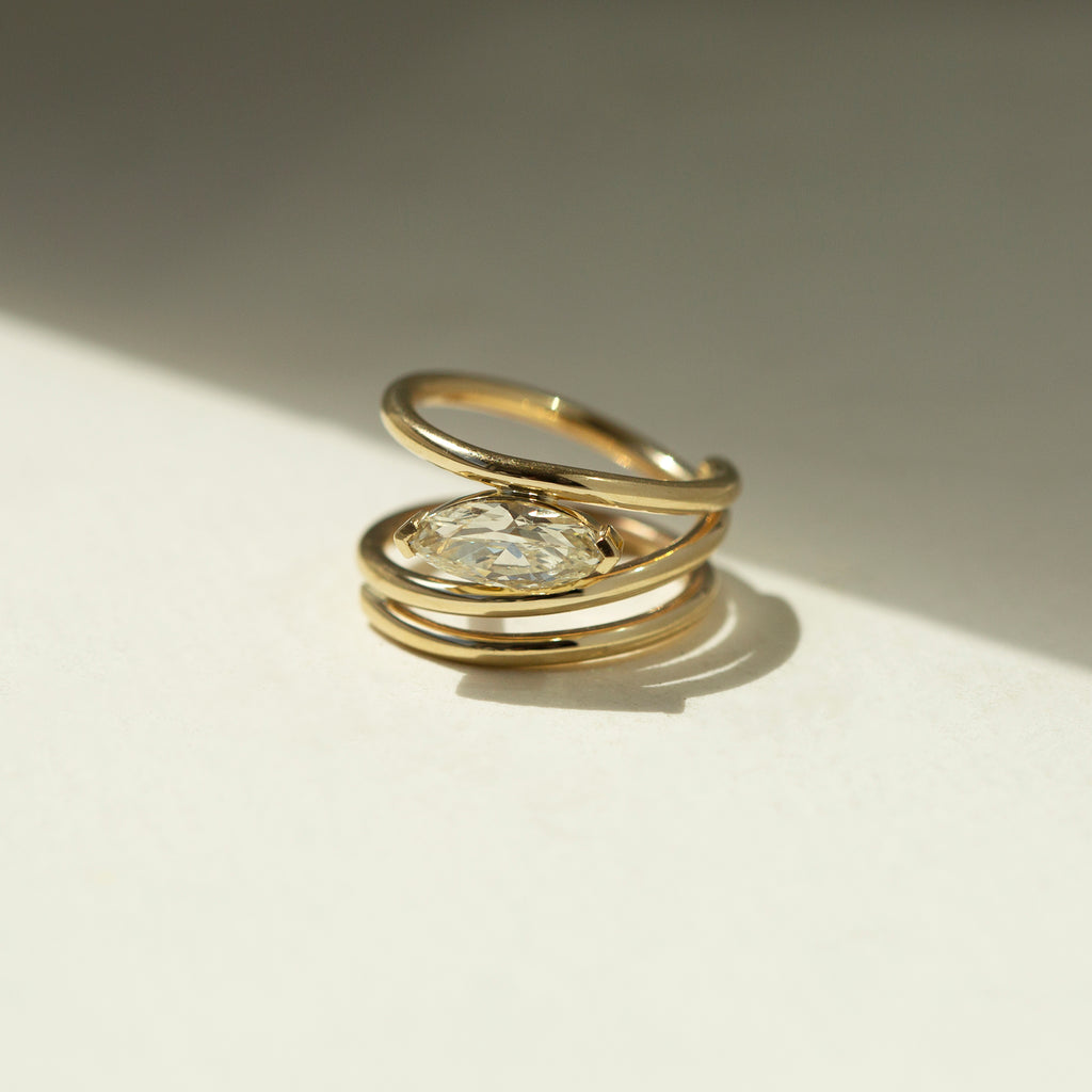 Marquise Helix Ring– GRACE LEE