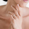 5mm Crown Bezel Diamond Eternity Ring on Body