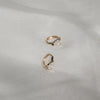 Grace Lee x Diamond Foundry Pear Hoop Earrings